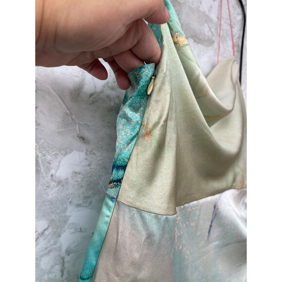 retrofete Marlene Dress in Watercolor Marble silk size medium - Picture 6 of 13